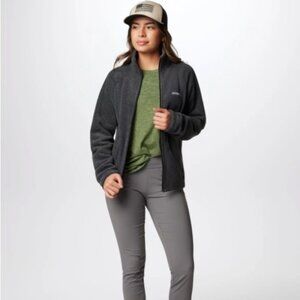 Columbia Women's Full Zip Fleece Jacket black size 2X